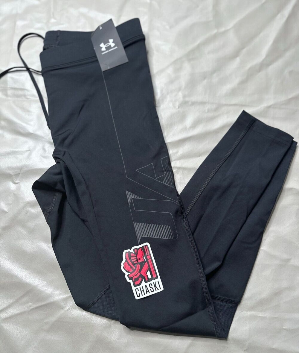 Under Armour Running Compression Graphic Tights 1374703 Black Men's Large